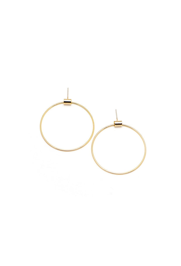 Lover's Tempo - Large Swing Hoop Gold