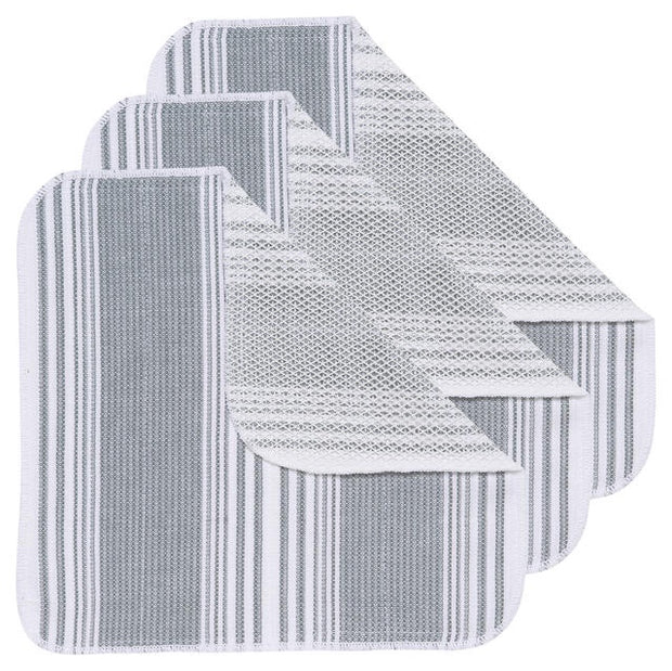 Now Designs -  Scrub It Dishcloths 3 Pack London Grey