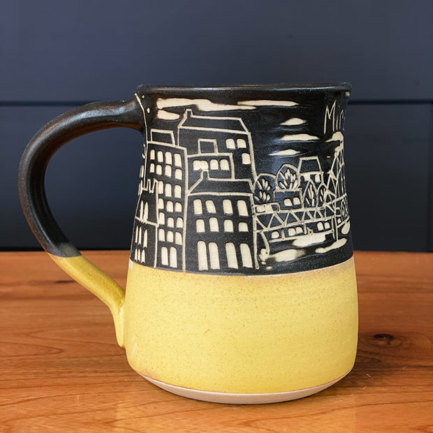 Maru Pottery Miramichi Skyline Mug - Yellow
