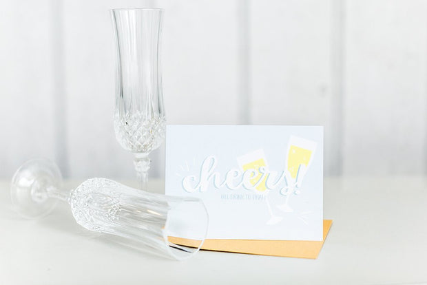 Halifax Paper Hearts Card - Cheers (I'll Drink To That)
