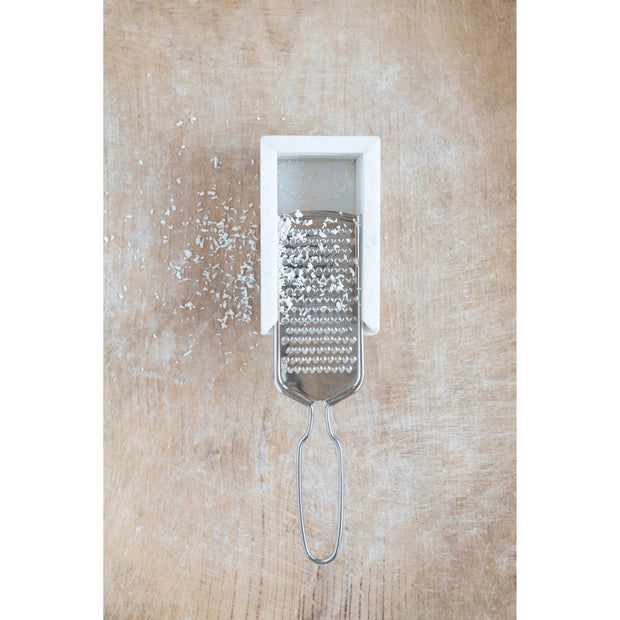 Creative Co-op Marble and Stainless Steel Grater
