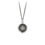 Pyrrha - Direction Talisman 18" Sterling Silver Necklace