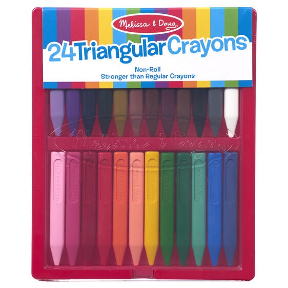Melissa and Doug - Triangular Crayon Set (24pc)