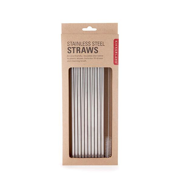 Kikkerland - Stainless Steel Straws s10