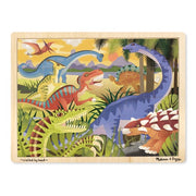 Melissa and Doug Wooden Jigsaw Puzzle 24pc Dinosaurs