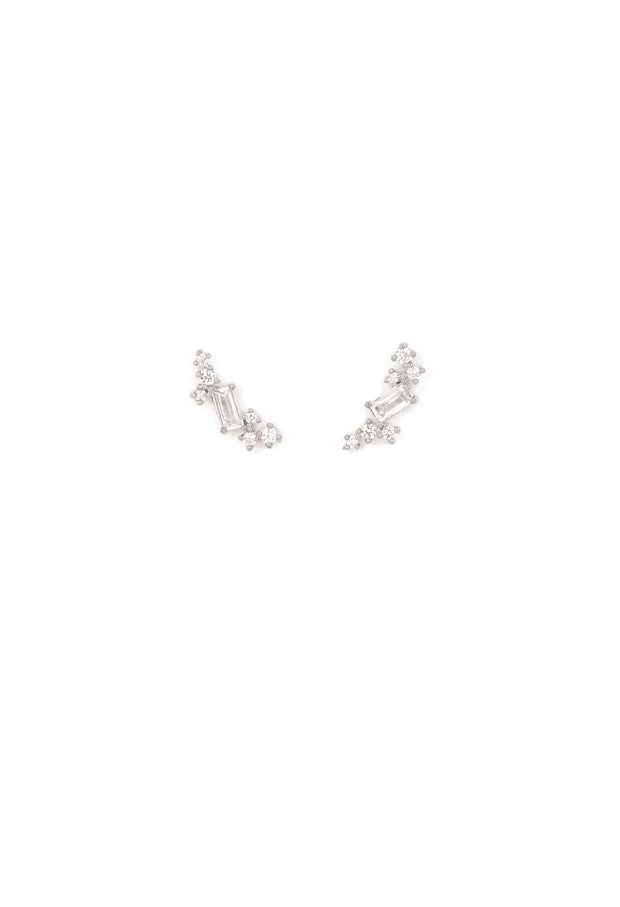Lover's Tempo - Laurel Climber Earrings Silver