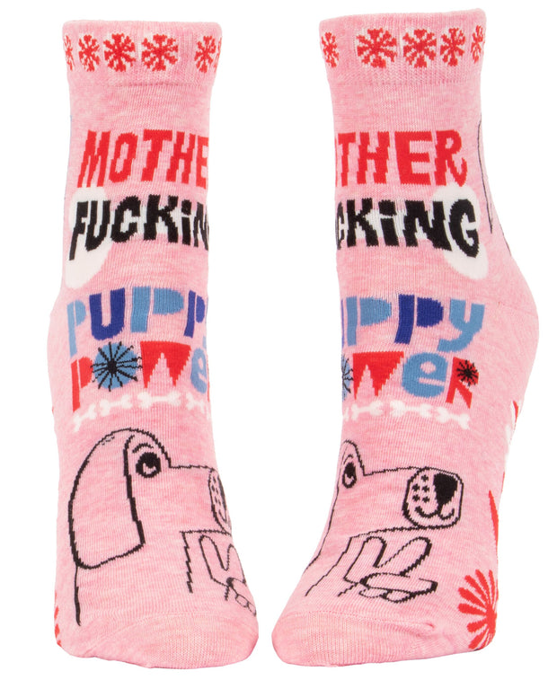 Blue Q - Ankle Socks Mother Fucking Puppy Love
