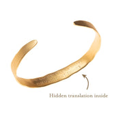 Scout Curated Wears - Echo Cuff Bracelet "You Make Me Happy" - Gold