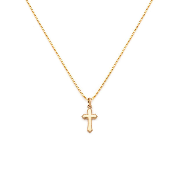 Leah Alexandra - Gold Cross Necklace - Goldfill