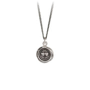 Pyrrha - Hearts Talisman 18" Sterling Silver Necklace