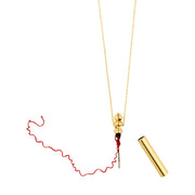 Pilgrim - Reconnect Red String Necklace in Gold