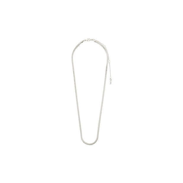 Pilgrim - Joanna Flat Snake Necklace in Silver