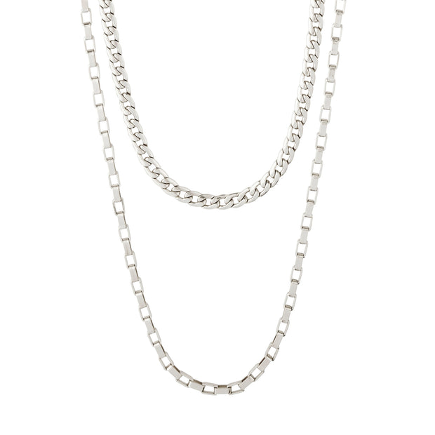 Pilgrim - Clarity Necklace Silver Plated Multi - Purpose