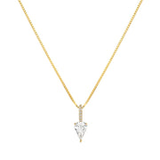 Leah Alexandra - Kite Necklace in Gold - White Topaz