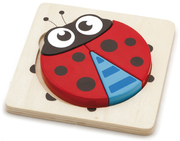 Viga Toys Block Puzzle - Ladybug