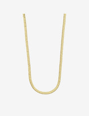 Pilgrim - Ecstatic Square Snake Necklace in Gold