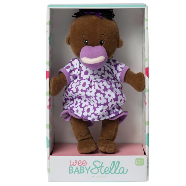 The Manhattan Toy Company Wee Baby Stella Brown with Black Hair