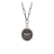 Pyrrha - Seek The Light Talisman 18" Sterling Silver Necklace
