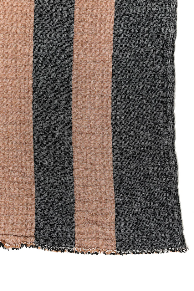 Tofino Towel - The Aria Throw in Black/Camel