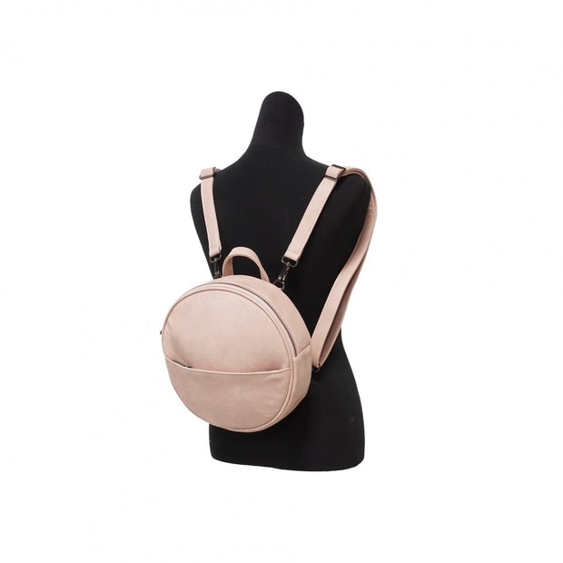 S-Q Jessa Round Convertible Backpack Petal Pink