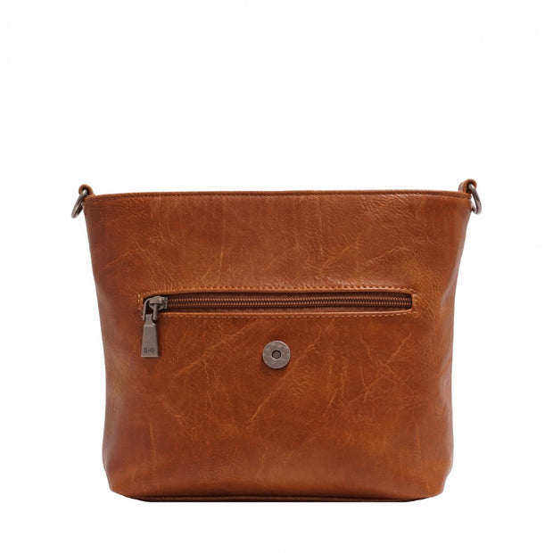 S-Q Zoe Crossbody in Walnut