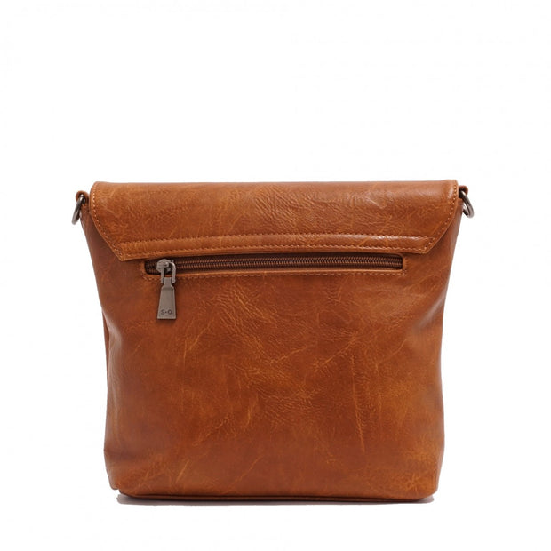 S-Q Zoe Crossbody in Walnut