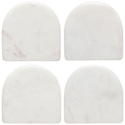 Danica - White Arch Marble Coasters Set of 4