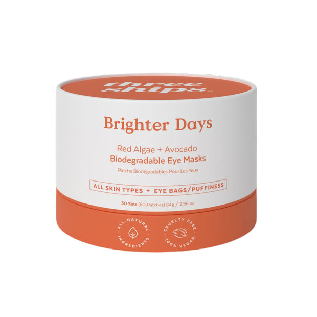 Three Ships Beauty - Brighter Days Red Algae + Avocado Biodegradable Eye Mask