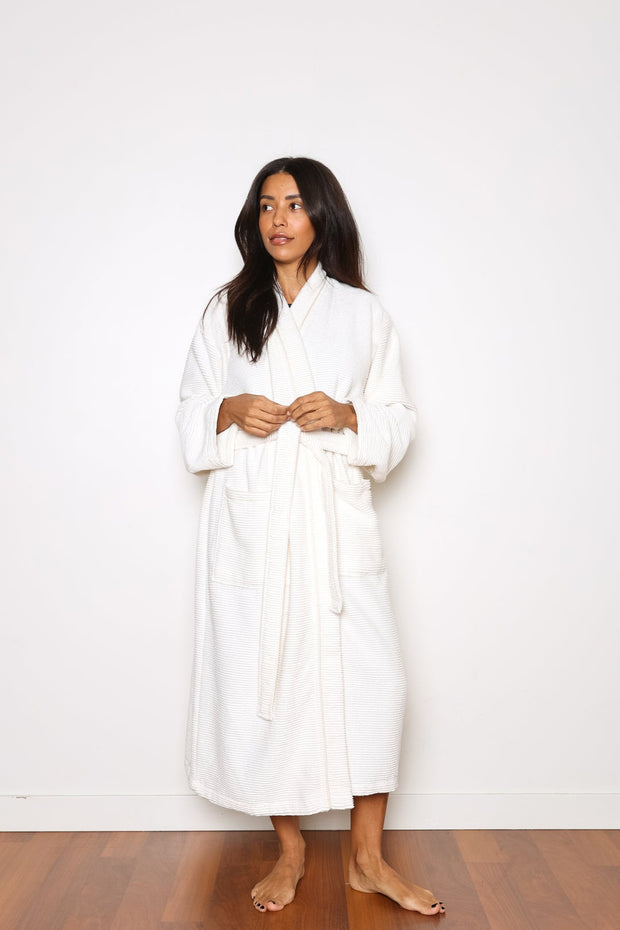 Tofino Towel - The Arnet Robe in Off White