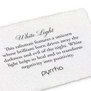 Pyrrha - Talisman White Light 18" Sterling Silver